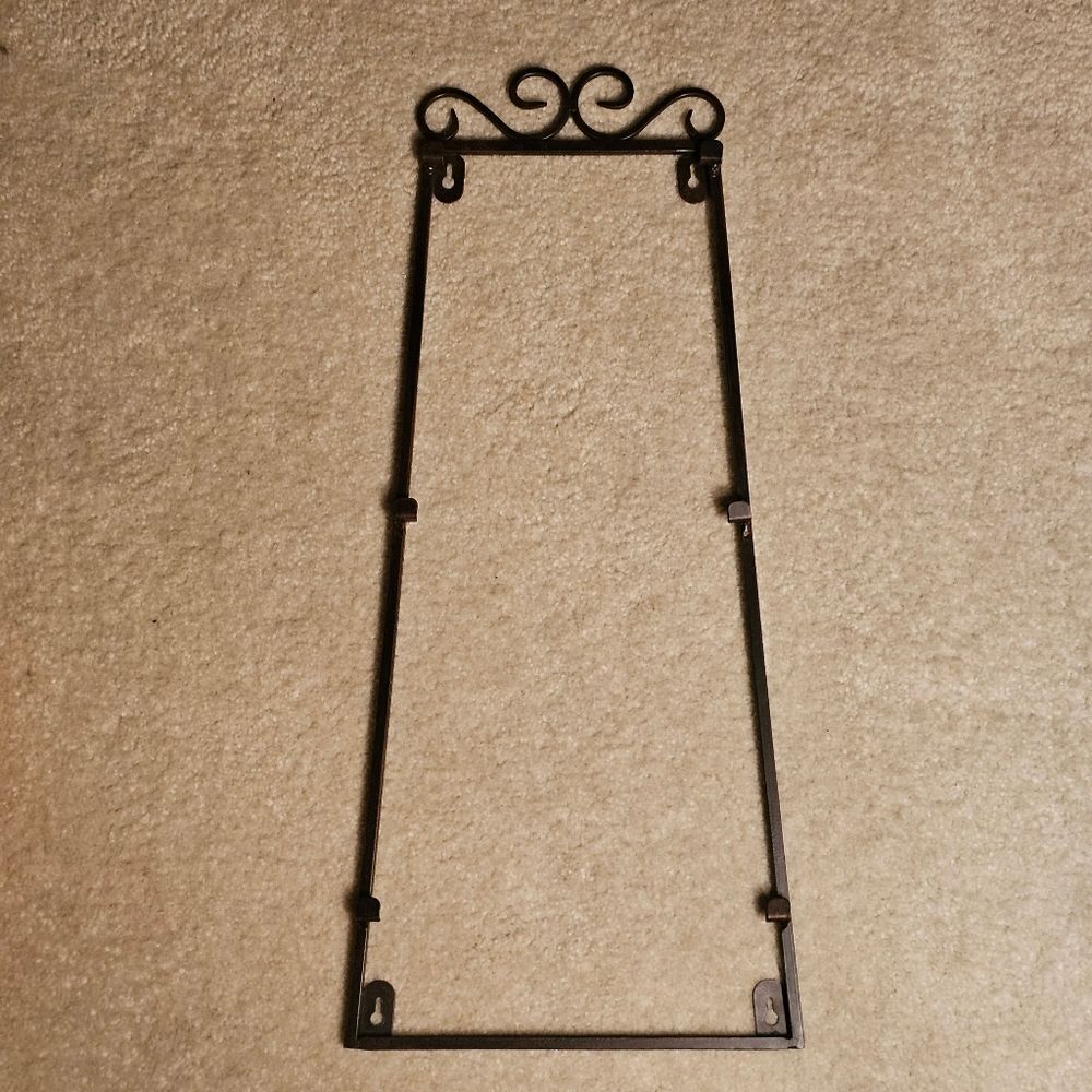 Bronzed Iron 3 Tier Photo Ladder Frame Home Decor Metal Victorian Accents